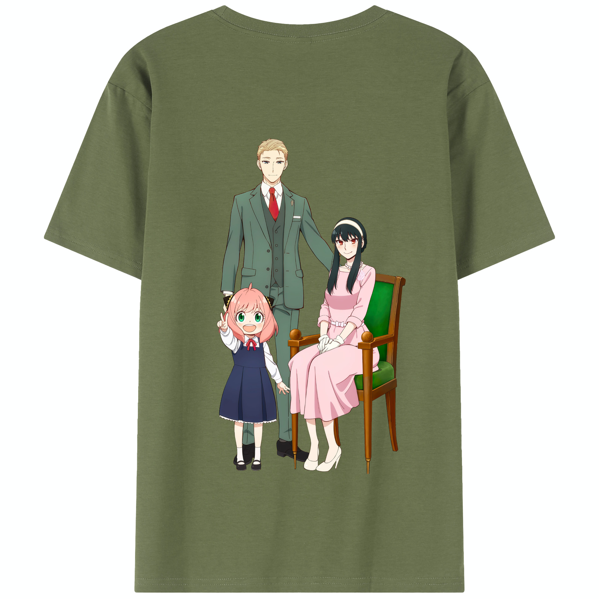（画像用） SPY×FAMILY间谍家家酒 綿100％半袖Tシャツ（背面プリント）